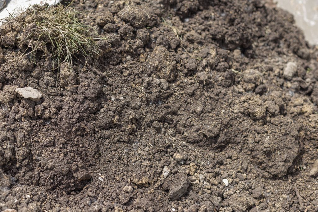 Dirt close up Foundation Settlement