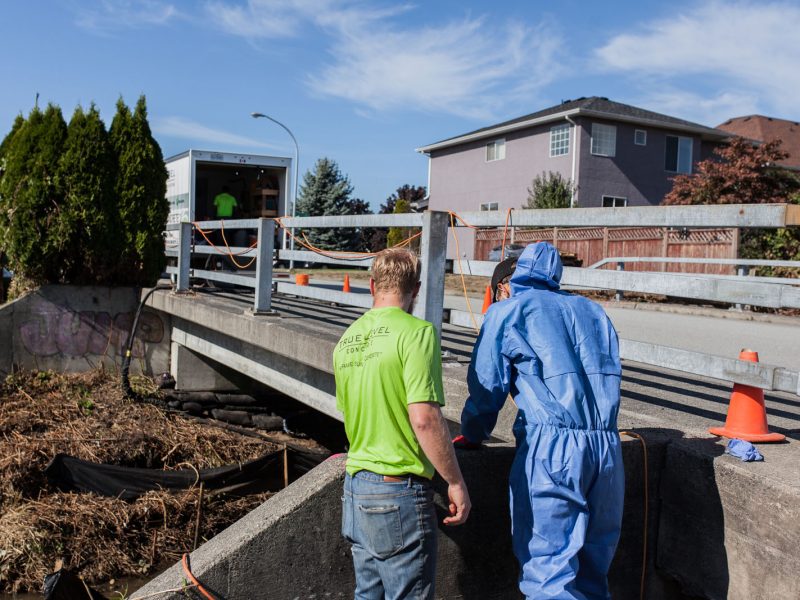 Richmond bridge - Stabilization process