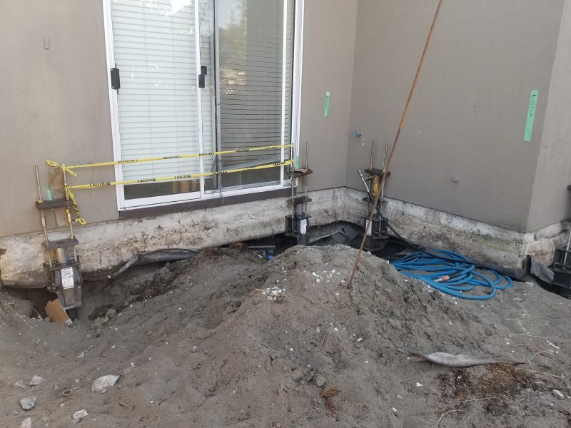 Richmond home with poor soil repair - process