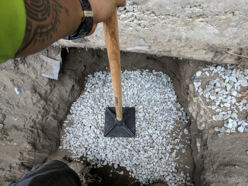 Richmond home with poor soil repair - process