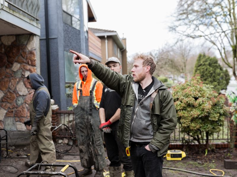 Foundation Lifting - East Vancouver, Staff Candid