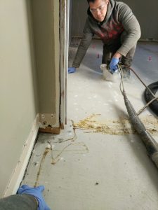Basement slab lifting - Floor