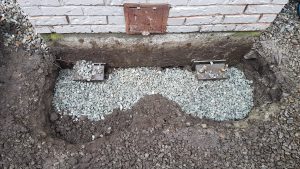 Concrete fixing birds eye view