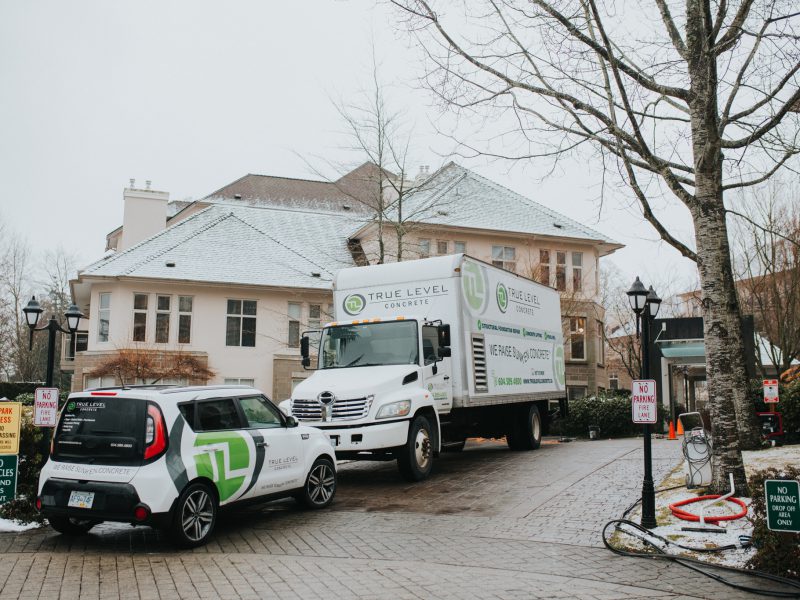 True Level Concrete truck in South Surrey