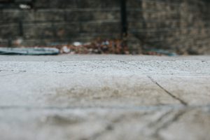 Concrete slicing repair close up