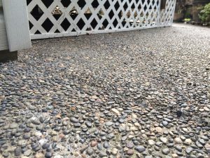 Back patio concrete