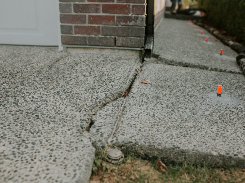 Surrey Slabjacking and crack repair close up