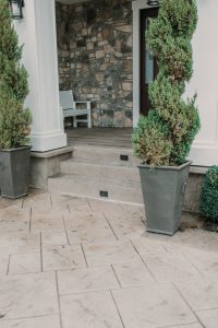 Side view of stairs outside the house