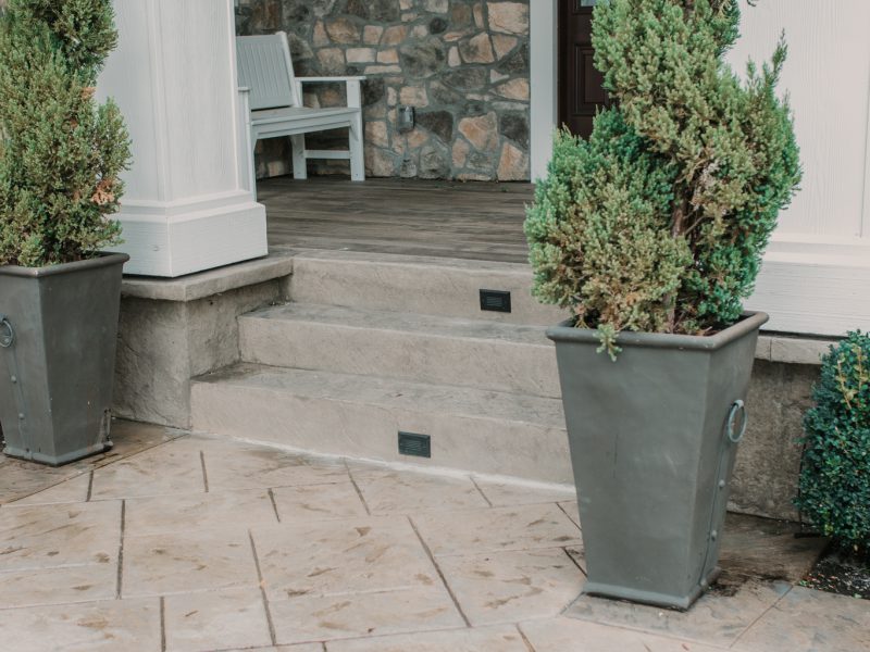 Side view of stairs outside the house