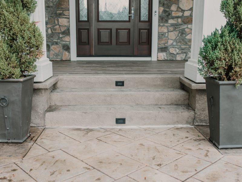 Image of stairs outside the house