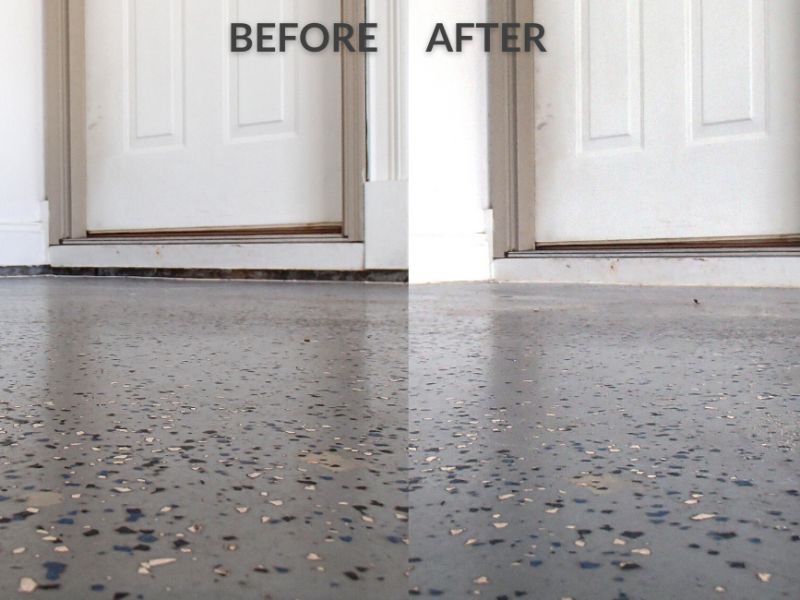 Before and after floor