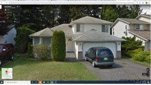 Chilliwack Sunken Foundation Project Outside of House with map - True Level Concrete