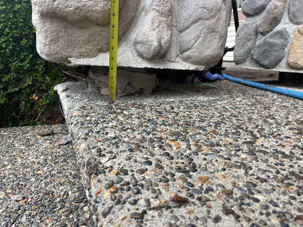 before and after image of stairs repair 