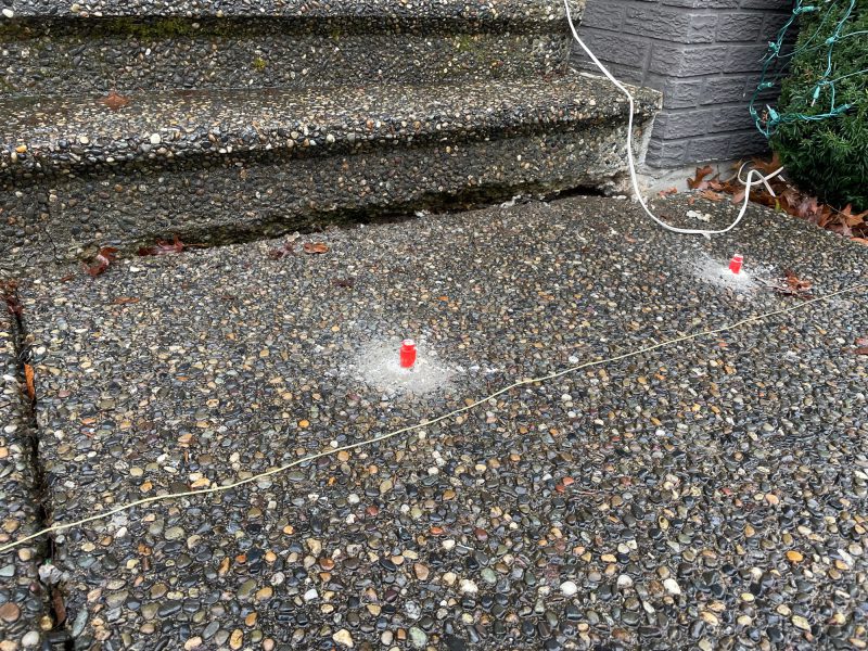 before concrete step repair