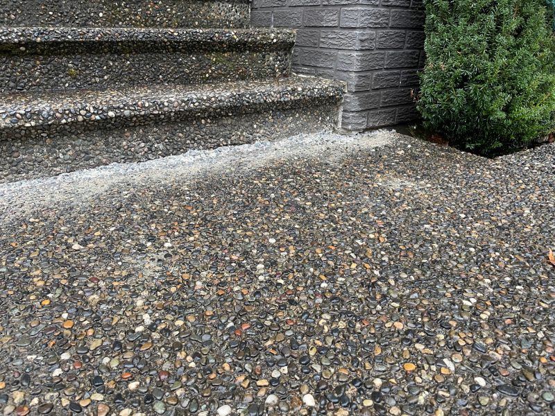 concrete step repair in Langley
