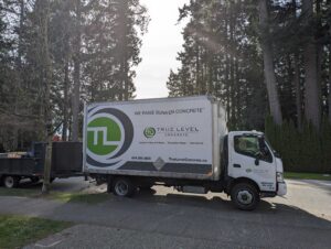 true level truck on site