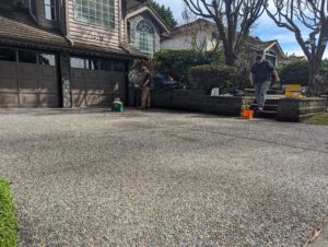 driveway after true level repair