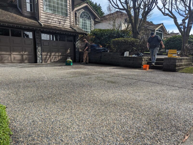 driveway after true level repair