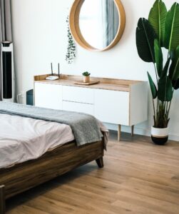 wooden floor bedroomn