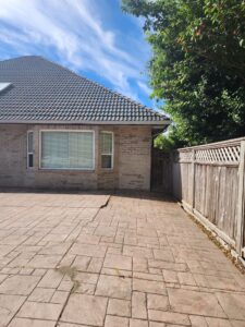 Home with sunken foundation