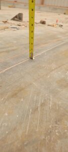 sunken concrete slab measurements