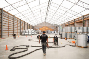 injecting polylevel warehouse concrete repair
