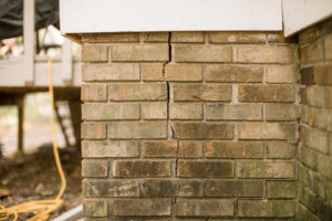 crack in brick home foundation