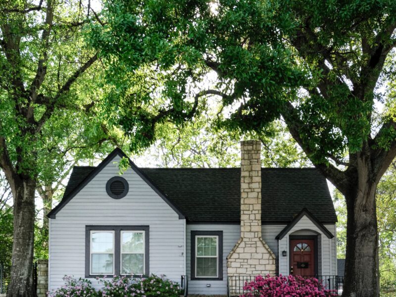 Home with chimney