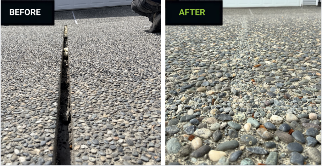 Large crack repair