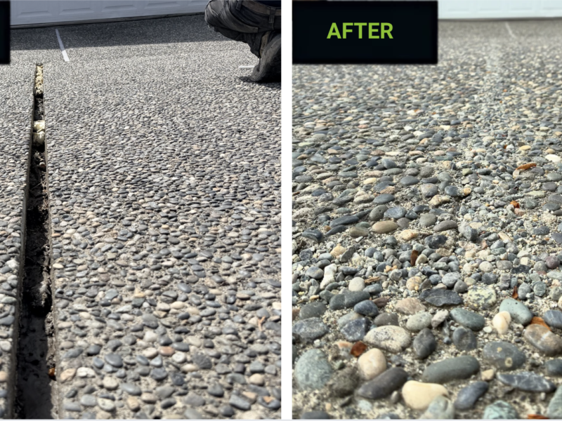 Large crack repair