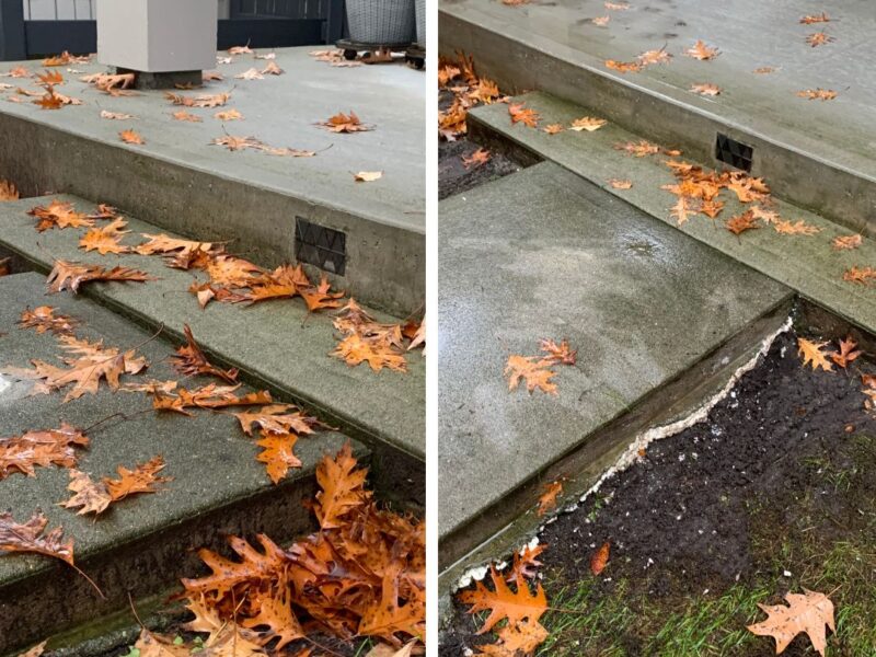 Surrey Home Concrete Walkway Repair Before After