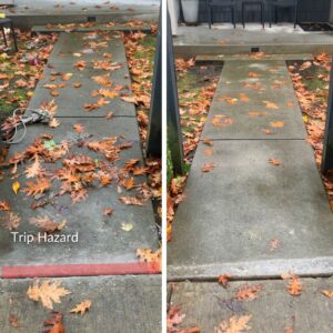 Surrey Home Concrete Walkway Repair Before After