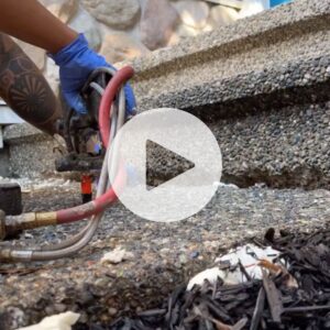Video Play Concrete repair timelapse
