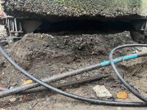 Voids under slab - symptoms of settlement in Richmond home