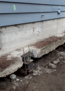 Push Piers attached to home
