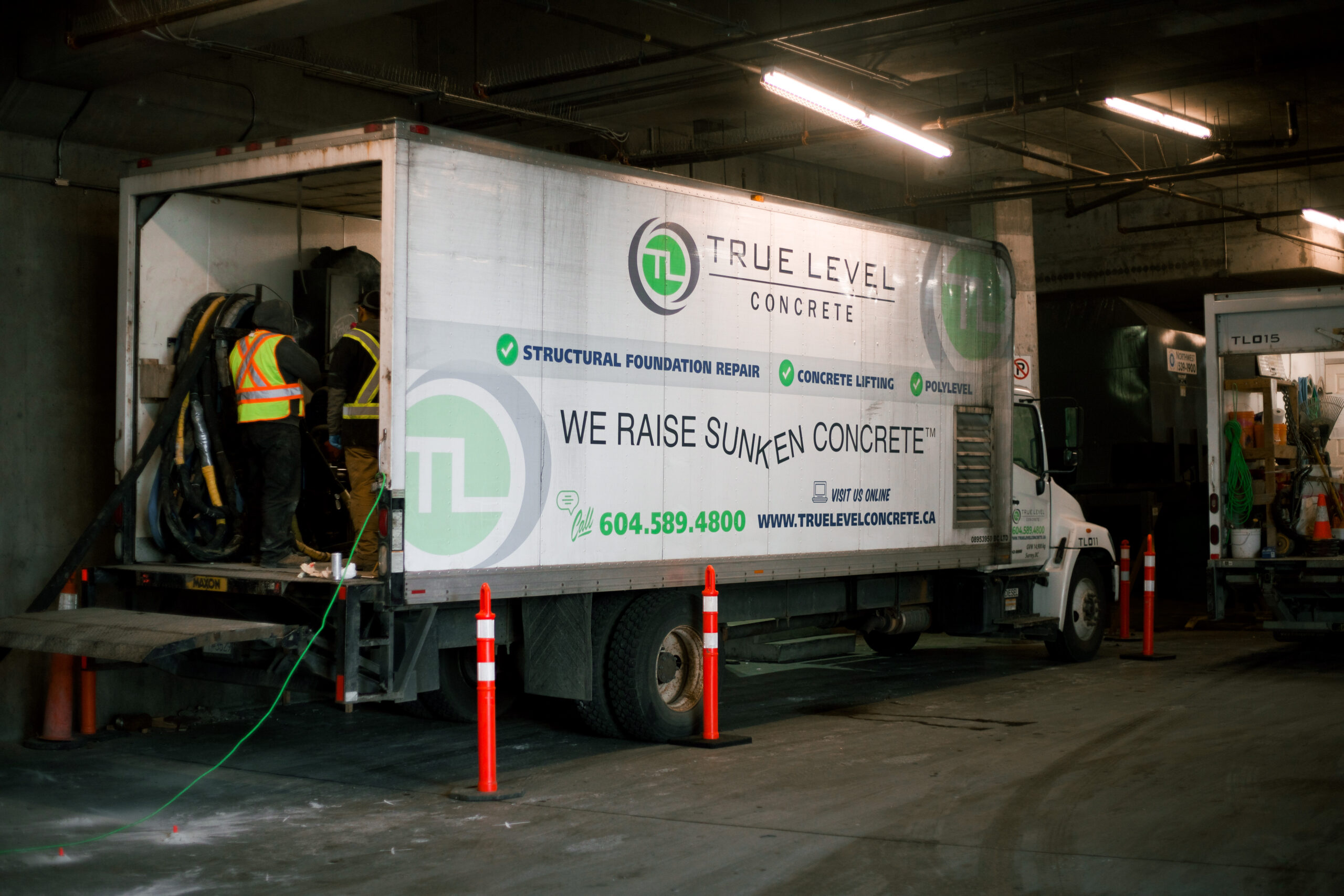 TLC Truck - Loading bay concrete repair project