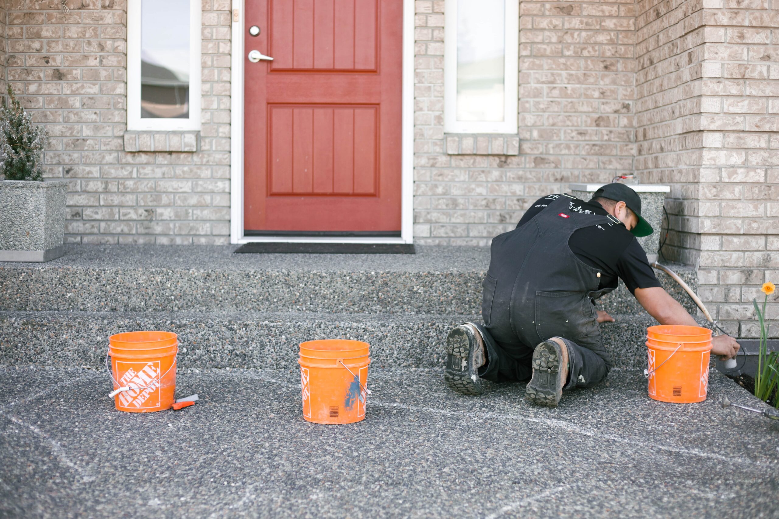 Aggregate Driveway & Front Steps Repair