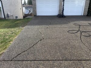 Before image of driveway