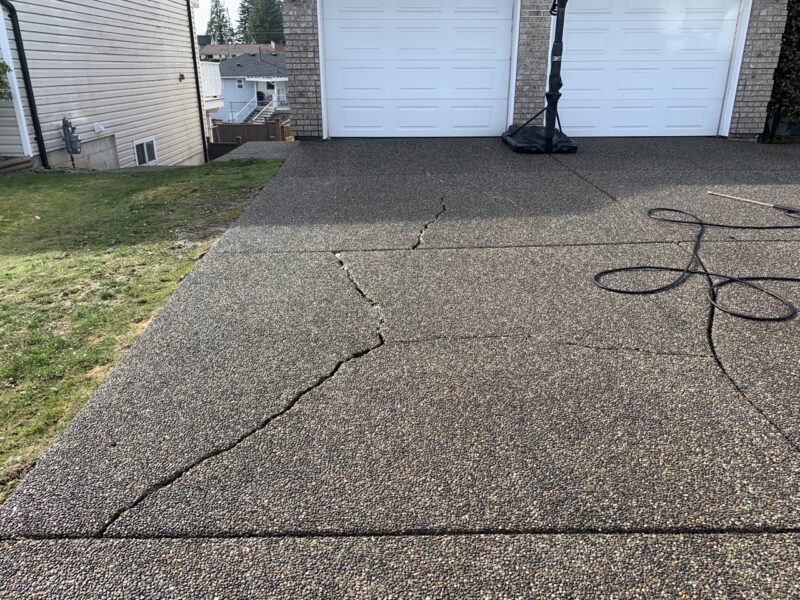 Before image of driveway