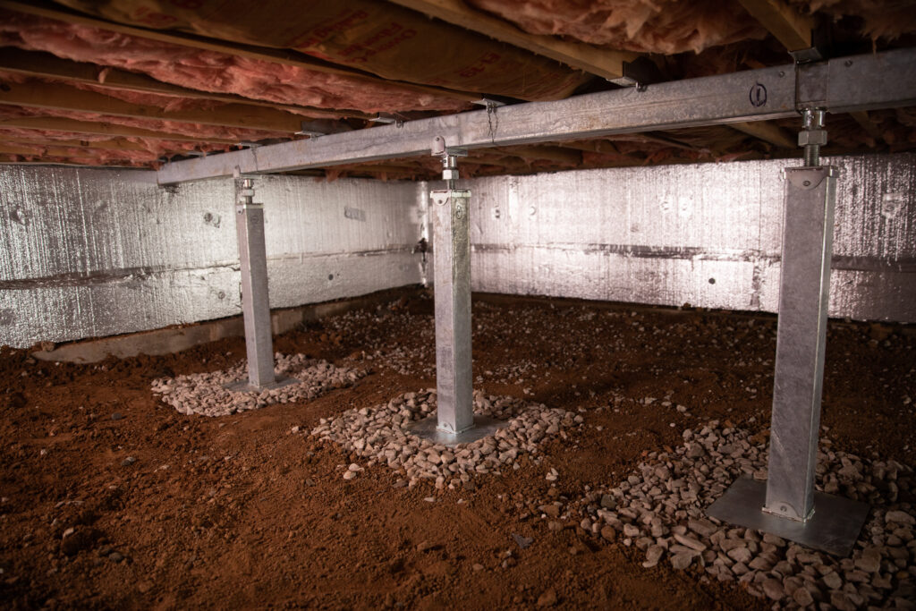 crawlspace how to level uneven or sloping floors smartjacks