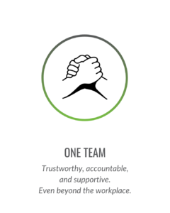 core values careers page one team icon