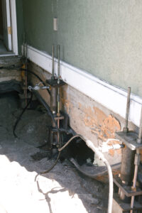 Piers on house foundation