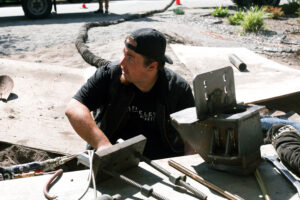 Installing piers on house foundation repair richmond