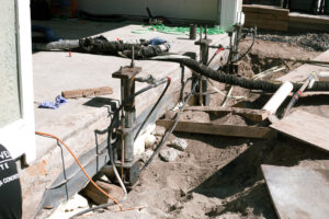 Piers on home foundation in richmond