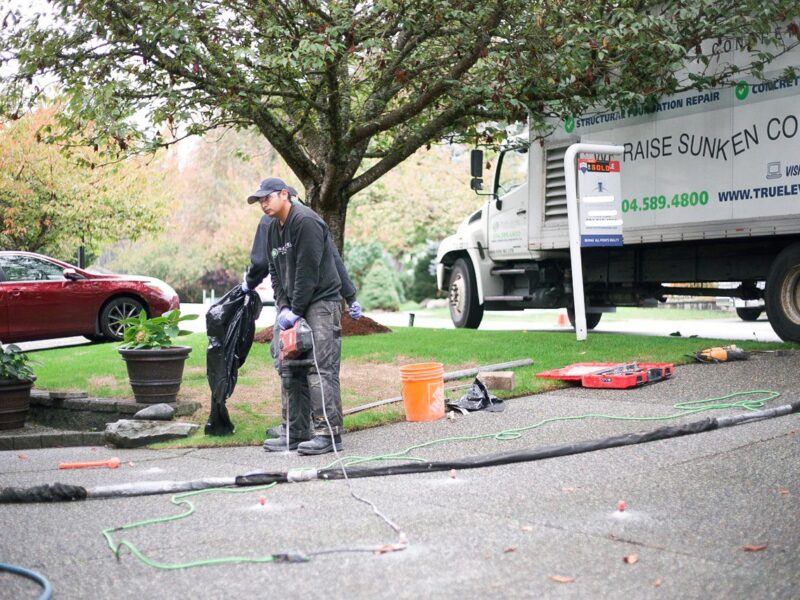 concrete repair aldergrove maple ridge vancouver slab jacking concrete lifting