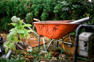 tlc wheel barrow and piers