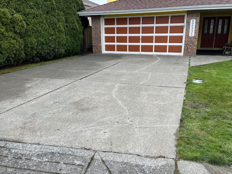 After Driveway Repair Finished Driveway