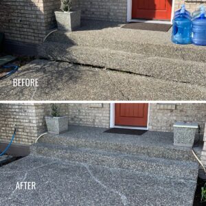 steps stairs concrete repair vancouver surrey richmond before and after