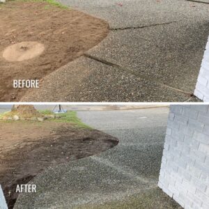 walkway sidewalk concrete repair vancouver surrey richmond before and after