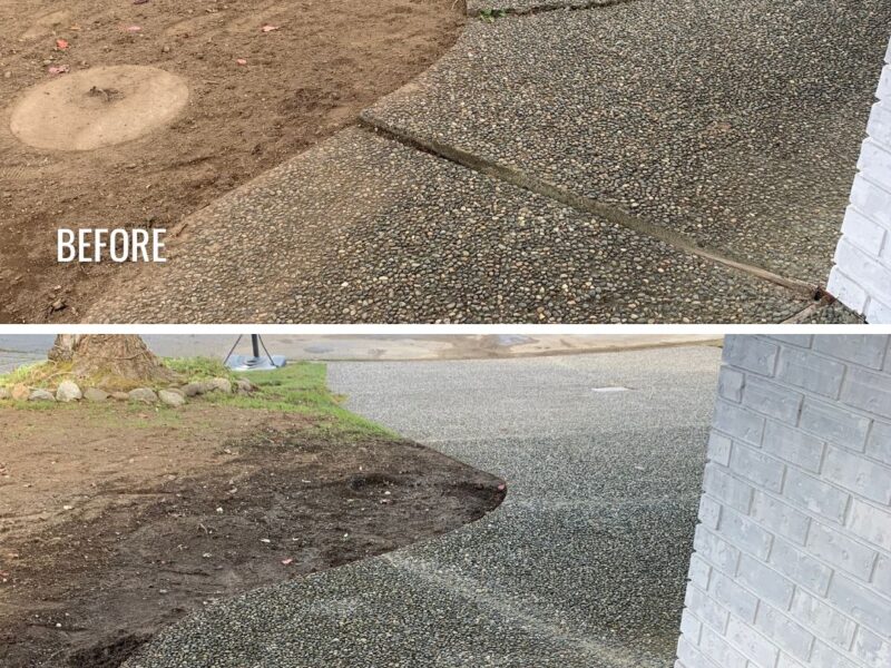 walkway sidewalk concrete repair vancouver surrey richmond before and after